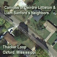 Investigators canvassed Deirdre Littleton and Liam Sanford's neighbors neighbors for potential leads